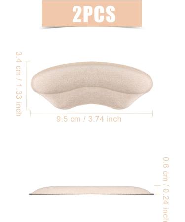 KINBOM Heel Grips - Self-Adhesive Cushions for Loose Shoes | Nude Color | Men & Women | Sneakers & High Heels - Buy Online on GoSupps.com