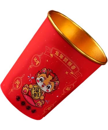 Set of 50 Paper Drinking Cups Dragon Theme Paper Beverage Cups Throwaway Paper Cups Suitable for Party and Gatherings - Buy Online on GoSupps.com