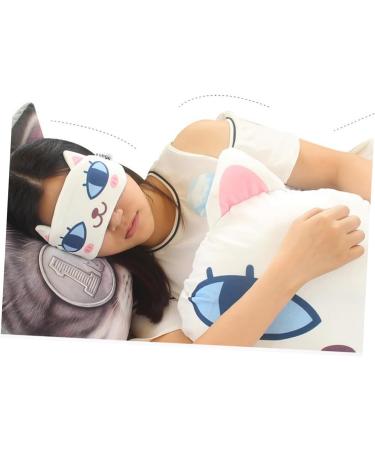 Fomiyes Eye Flap Sleeping Mask - Cartoon Cat Design Perfect Gift for Yoga Lovers & Parties | Light-Filtering Comfort - Buy Online on GoSupps.com