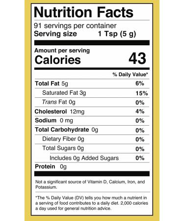 Amber & Gold Authentic Ghee 16oz - Keto, Paleo & Gluten Free - Healthy Snacks, Coffee Creamer & Cooking - Buy Online on GoSupps.com