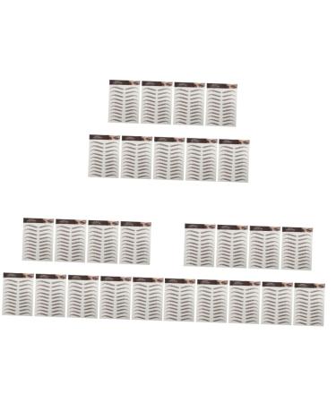 FRCOLOR 27 Sheets Waterproof Eyebrow Stickers Eyebrow Grooming Shaping Sticker Imitation Eyebrow Sticker 3d