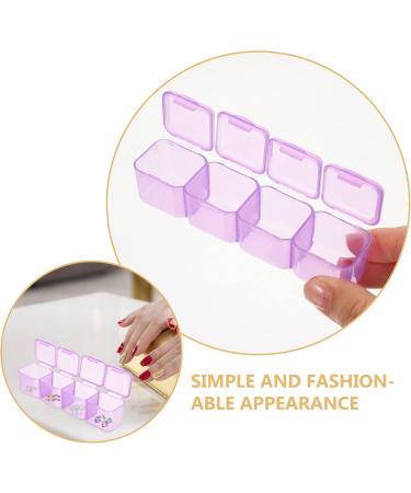 minkissy 3 Sets Nail Art Storage Box Nail Acrylic Powder Manicure Accessories Holding Makeup Drawer Nail Jewelry Desktop Accessories Nail Accessory Container Diamond Abs Storage Rack - Buy Online on GoSupps.com