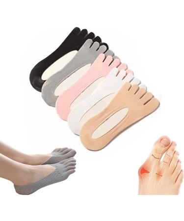 Sofeet Bunion Socks Projoint AntiBunions Health Sock 2023 New Bunion Relief Socks Bunion Corrector for Women and Men Split Toe Orthopedic Compression Bunions Socks (Multi 5 Pairs) Multi 5 pairs