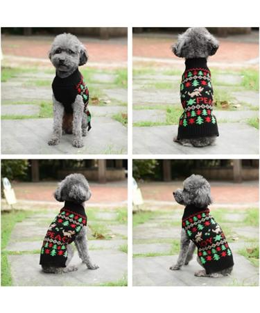 Buy ABRRLO Dog Sweater - Warm XL Black Dog Sweater for Small & Medium Dogs | Best Pet Sweater for Cold Weather - Buy Online on GoSupps.com
