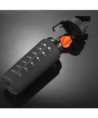 BONMIXC Tritan Protein Shaker Bottle 28oz - BPA/BPS/BPF Free Sports Bottle with Blender Ball - Frosted Black - Buy Online on GoSupps.com
