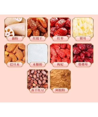 White Fungus Lotus Root Powder Black Sesame nut Mulberry Powder 500 /can Cereals Instant Mixed Meal Substitute powd Corn Paste (White Fungus Lotus Root Powder 1 can) White Fungus Lotus Root Powder 1 can - Buy Online on GoSupps.com