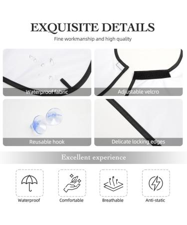 Lisbon Tram Pattern Beard Bib Apron for Men | Beard Hair Catcher & Shaving Cape Cloth | Black Beard Trimming Tool - Buy Online on GoSupps.com