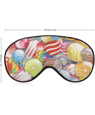 Colorful Spiral Sugar Candy Sleep Mask for Women | Adjustable Eye Shades with Elastic Strap - Shop Now - Buy Online on GoSupps.com