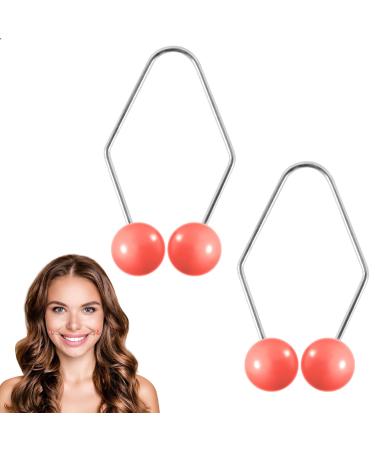 2 Pack Dimple Maker Natural Dimple Maker Cheeks Smile Face Trainer Made of Stainless Steel for Women and Girls Dimple Maker