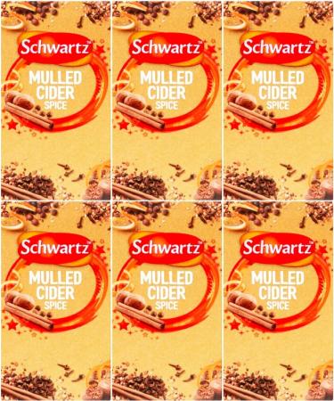 Schwartz Christmas Mulled Cider Spice (6 Boxes Total 36 Sachets) - Buy Online on GoSupps.com