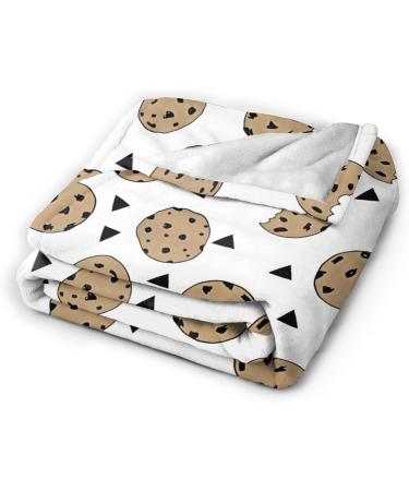 Yyhhaofa Cookies Food Chocolate Chip Biscuits 40"x30" Ultra Soft Micro Fleece Blanket - Anti-Wrinkle Hypoallergenic and Long Lasting Black 40"x30" - Buy Online on GoSupps.com