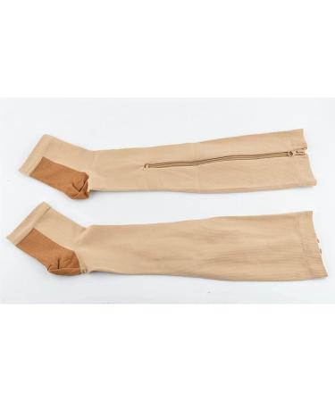 Buy Sxhmsal Medical Compression Stockings with Zipper - Fat Burning Blood Circulation Aid Rehabilitation Support - Size S/M Black - Buy Online on GoSupps.com