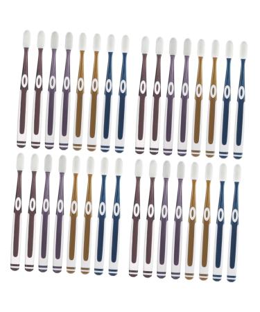 Tovinanna 32 Stk nano toothbrush medium toothbrush coal toothbrush hand toothbrush cleaning micro toothbrush travel toothbrush travel toothbrush pebbles gravel adult head man