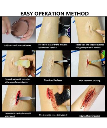 Buy Minkissy 2st Cosmetic Wax Adjuster - Nude Skin Filler & Wound Wax for Amazing Body Paint Effects | International Shipping Available - Buy Online on GoSupps.com