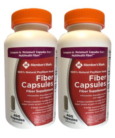 Member's Mark Fiber Capsules (400 Ct 2 pk.) 400 Count (Pack of 2)