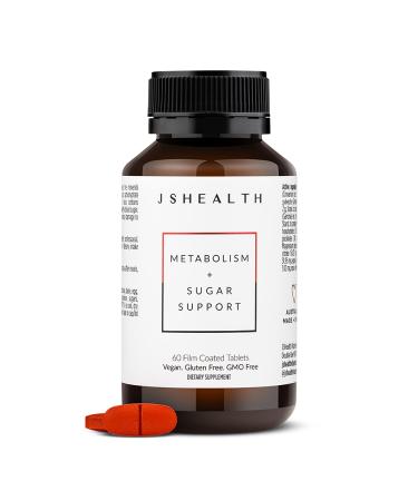 JSHealth Vitamins  Metabolism and Sugar Support Formula  Blood Sugar Balance  Healthy Natural Energy Support  Metabolism Boosting Supplement (60 Capsules)