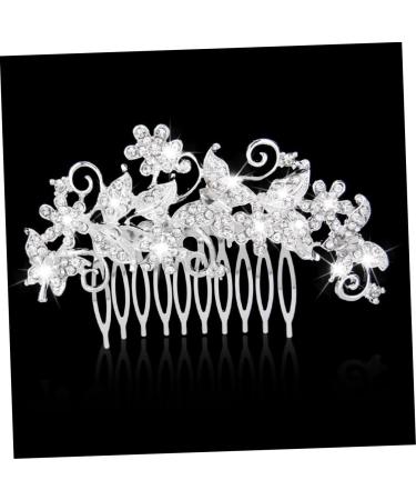 Ipetboom Bridal Wedding Hair Comb Vintage Alloy Hair Comb Crystal Hair Comb Rhinestone Headpiece Hair Comb Slide Clip Hairpiece Tiara Wig Rhinestone Comb Bride Hairpin Rhinestones - Buy Online on GoSupps.com