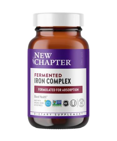 New Chapter Fermented Iron Complex 60 Vegetarian Tablets