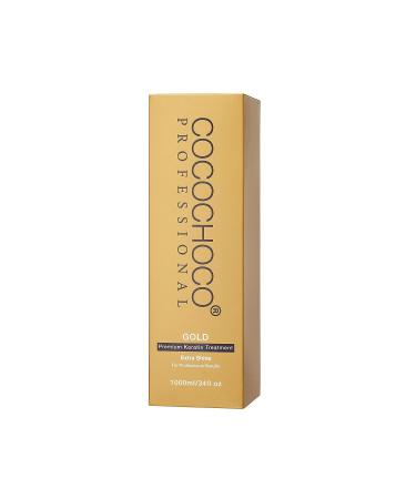 Cocochoco Professional Gold Premium Keratin Hair Treatment 1000ml - Nourishing Hair Care Solution - Buy Online on GoSupps.com
