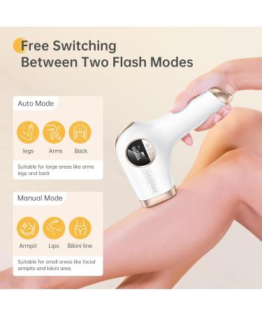600NM IPL Hair Removal Device - 17.8J Home Epilator for Men & Women | 5 Energy Levels 99900 Flashes - Buy Online on GoSupps.com
