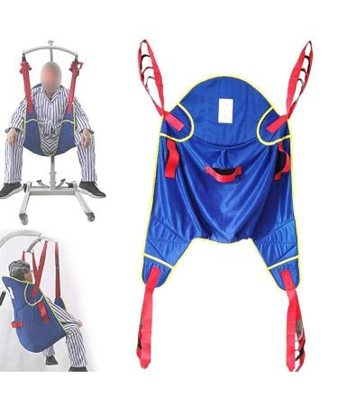 Full Body Patient Lift Sling - Toileting Sling Patient Lifter - Medical Lift Equipment - Medical Transfer Belt with Four Point Support Full Body Sling Maximum Load 507 lb L(below150kg)