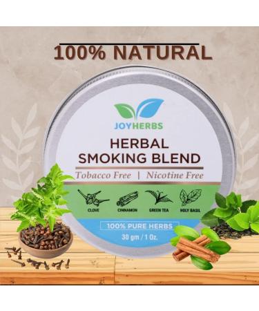 JOYHERBS Nicotine-Free Herbal Smoking Blend 30gm - 100% Natural Mixture for 40 Rolls - Buy Online on GoSupps.com