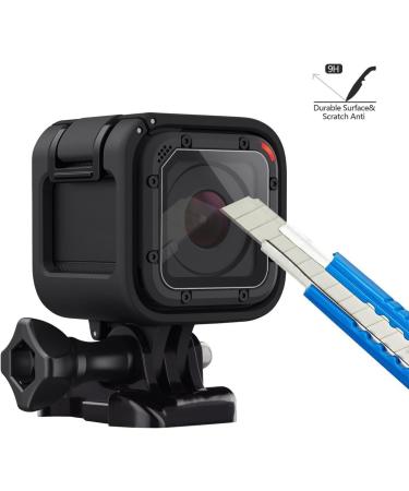 6-Pack Tempered Glass Screen Protector & Lens Cap Cover for GoPro Hero 4/5 Session - Akwox - Buy Online on GoSupps.com