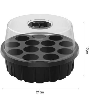 Galand Planting Plant Pot Space-saving 13 Hole Nursery Pan Convenient for Outdoor 1 Set Black - Buy Online on GoSupps.com