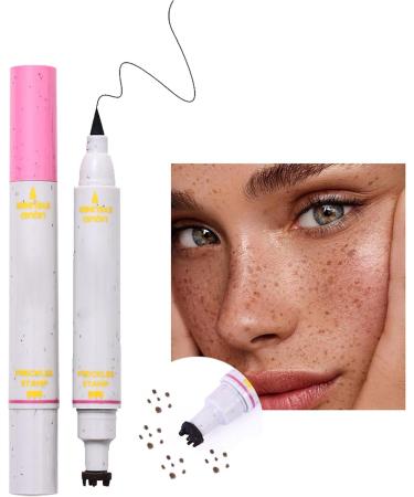 Freckle Pen - Dot Makeup Pen Waterproof 2-in-1 Faux Freckles & Eyeliner Long-Lasting Natural Look for Women and Girls Skin Beauty - Buy Online on GoSupps.com