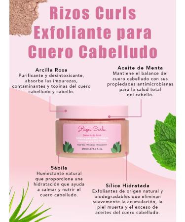 Rizos Curls Detox Scalp Scrub - 8.4fl oz | Gentle Exfoliation for Healthy Hair - Buy Online on GoSupps.com