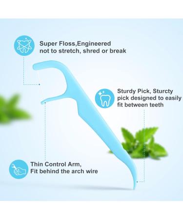 Mild Mint Braces Flossers for Adults & Kids - 150 Count Orthodontic Flossers for Braces - Gentle Dental Floss Picks with Dispenser - Teeth Cleaning - 3 Pack (50 Count Each) - Buy Online on GoSupps.com