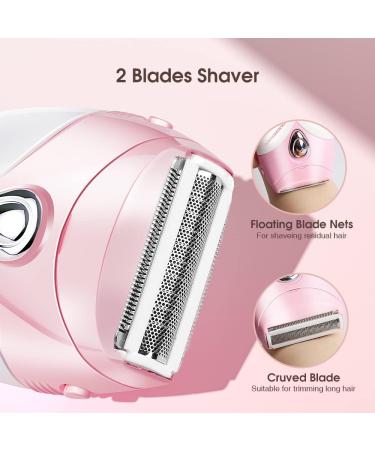 Buy Women's Electric Razor - Touch Beauty Trimmer for Body Armpits Legs & Bikini - Compact Lady Shaver AG-1459ADE Rosa - International Shipping - Buy Online on GoSupps.com