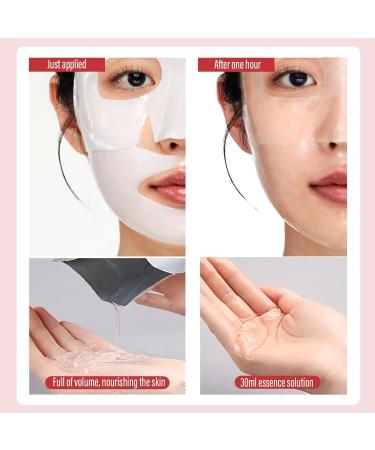 JHDZ Nifora Bio Collagen Mask Bio Collagen Real Deep Mask AntiAging Facial Treatment Masks Moisturizing Overnight Hydrogel Mask for Burning and Moisturizing Elasticity Enhancement 1Box4PCS - Buy Online on GoSupps.com