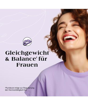 Lady Passion Balance - High-Dose Monk Pepper Yarrow & Iron | 180 Vegan Capsules for Women's Well-Being | Made in Germany - Shop Now! - Buy Online on GoSupps.com