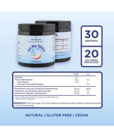 Buy Dr. Ryan's Oh My GERD - Natural Antacid & Digestive Support for Acid Reflux Heartburn Indigestion - Effective Dietary Supplement - Ship Worldwide - Buy Online on GoSupps.com
