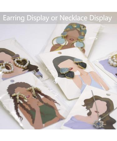 KALEFO 100 Pack Earring Display Cards - Wholesale Bulk Jewelry Hanging Cards - Buy Online on GoSupps.com