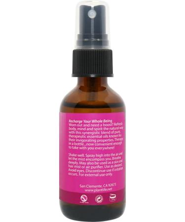 Buy Plantlife Energy Mist - 100% Pure Therapeutic Face & Body Spray - Travel Size - Made in California - Buy Online on GoSupps.com