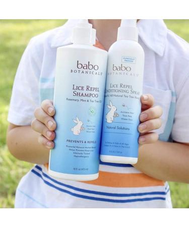 Babo Botanicals Lice Repel Conditioning Spray 8 oz - Natural Protection for Kids - Buy Online on GoSupps.com