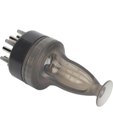 Scalp Applicator Comb Accurate Dosing 3ml Ball Root Comb Applicator Transparent Leakproof for Hair Care (Transparent Black) - Buy Online on GoSupps.com