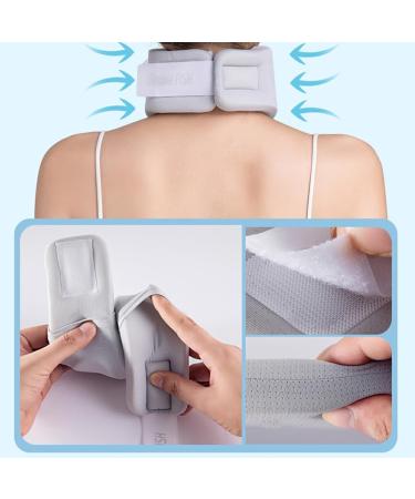homwowo Ergonomic Neck Brace For Forward Leaning Prevention Cotton Anti Bowing And Forward Leaning Protective Cover Easy To Wear grey L Grey Large - Buy Online on GoSupps.com