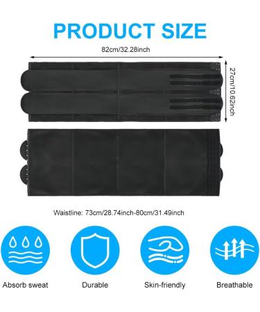 Shop Acwoo Adjustable Abdominal Belt | Women's Waist Trainer Corset & Sweat Trimmer - Lose Weight (Black L) - Buy Online on GoSupps.com