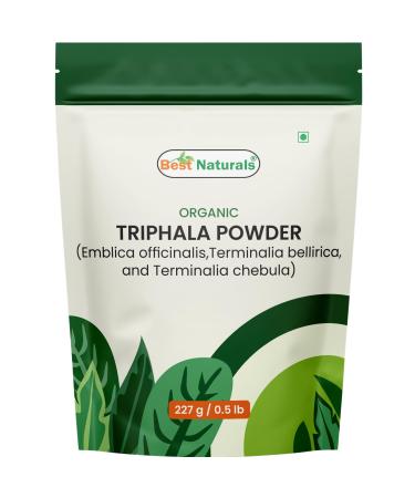 Best Naturals Certified USDA Organic Triphala Powder 227 Gram Gluten Free GMO Free Vegan