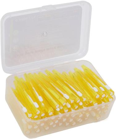 Braces Cleaner - 60 Interdental Brushes for Orthodontic Care | Slim Design with PP Handle - Yellow - Buy Online on GoSupps.com