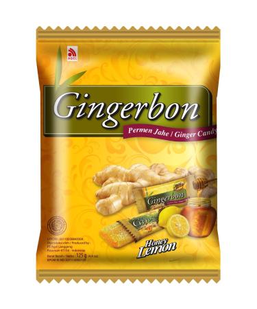 GINGERBON - Ginger Honey Lemon Bonbons - (1 X 125 GR) 125 g (1 pack) - Buy Online on GoSupps.com