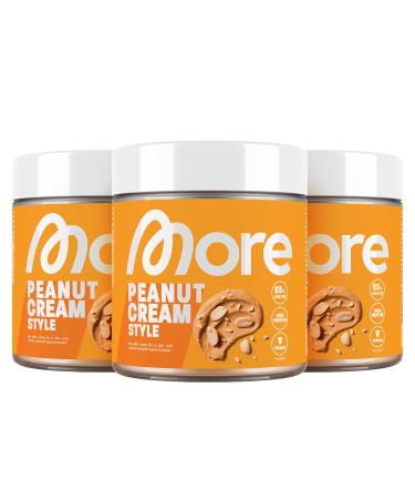 MORE NUTRITION Light Peanut Cream 3 x 250g Peanut Butter Powder Peanut Cream Style 250 g (Pack of 3)