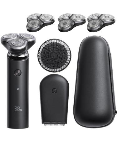 Head Shavers for Bald Men Electric Shaver Dry Wet Shaving Washable Portable Beard Trimmer 3 Head Razor Face Facial Cleanser for Men S500c 3head