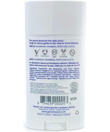 Green Beaver All Natural Body Deodorant Paraben & Aluminum-Free Vegan For Normal & Sensitive Skin Lavender 2-pack Lavender (2 Pack) - Buy Online on GoSupps.com