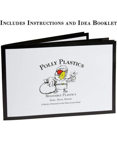 Polly Plastics Moldable Plastic Pellets 10 oz EZ Grip Jar with Idea Booklet - Buy Online on GoSupps.com