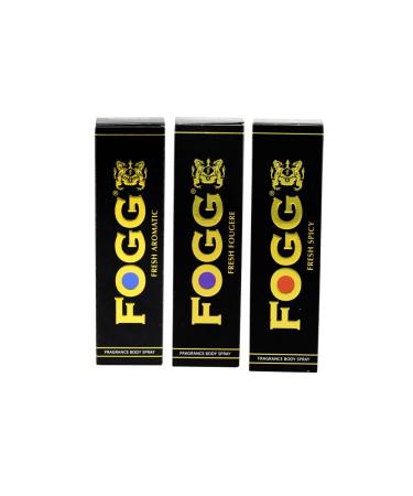 Fogg Fresh Deodorant Fougere Aromatic And Spicy Black Series For Men 120Ml (Set Of 3)