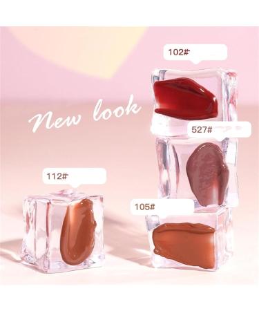 Daffezon Fuzzy Pudding Jar Lipstick Pudding Gloss Lip Balm Non-Stick Lipstick Nourishing Smooth Lip Gloss - Buy Online on GoSupps.com